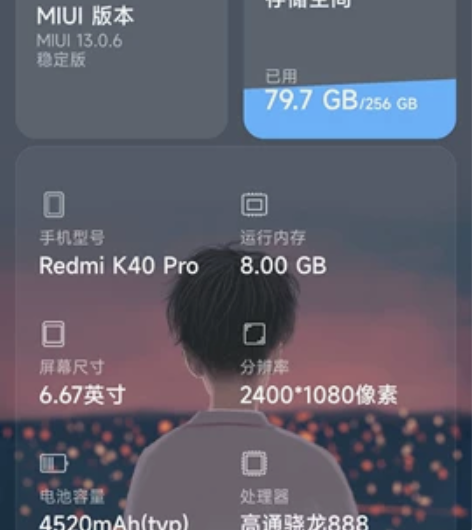 红米k40Pro,去年买的,8加256,电...