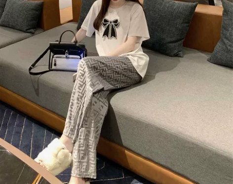 高腰直筒拖地阔腿裤女2021年春装新款宽松...