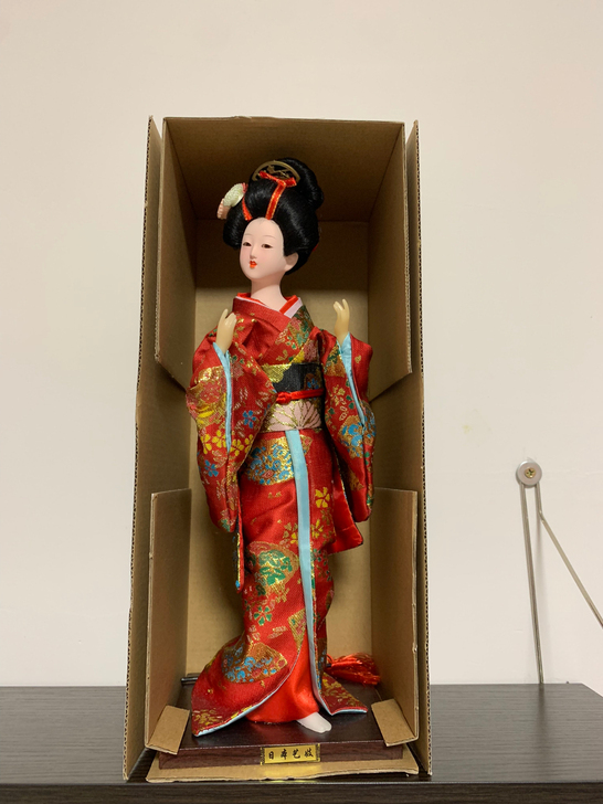 北京绢人娃娃工艺品摆件日本人形人偶