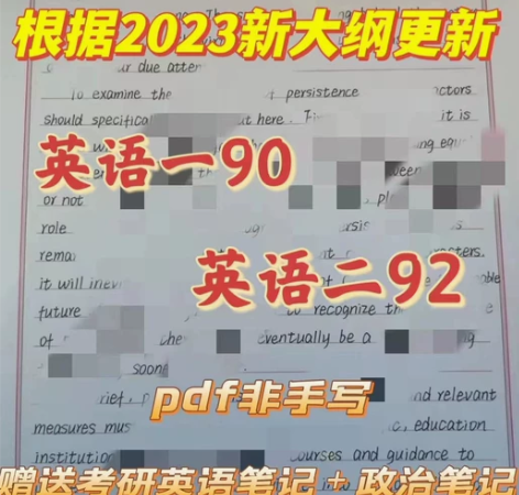22考研已高分上岸,考研英语一/二作文模板...