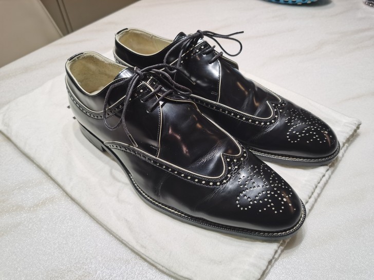 BALLY 巴利 derby 布洛克雕花皮...