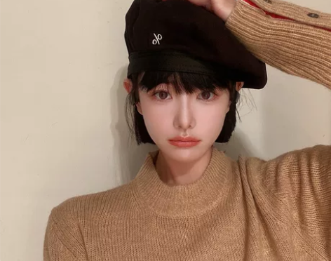 日系设计师款贝雷帽子女秋冬韩版潮百搭英伦黑...