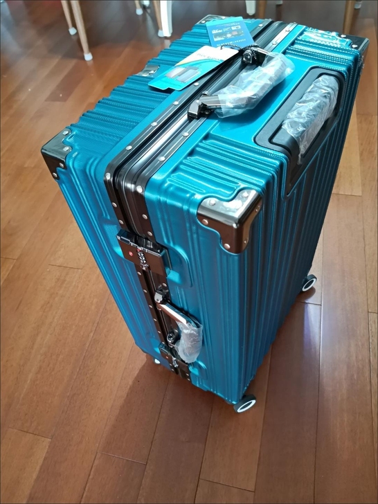 包邮坚固26寸大容量铝框拉杆箱异型框合U型...
