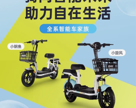 【哈啰官方正品】棒途智能电动车新国标电动自...