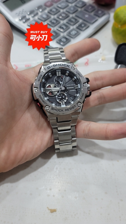 卡西欧gst-b100钢铁之心有包装 原本...