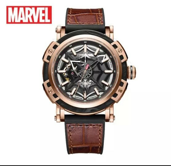 漫威（MARVEL)手表男士机械表蜘蛛侠空...