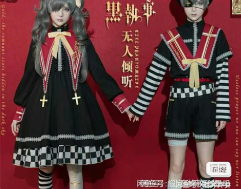 初兽猫黑执事无人倾听夏尔女装cos m码衣...