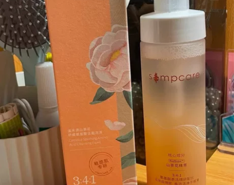 全新未拆封,溪木源洗面奶山茶花氨基酸慕斯洁...