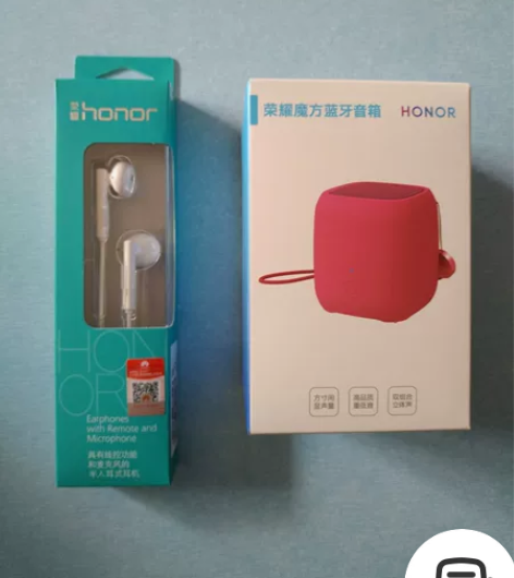 荣耀魔方蓝牙音响+荣耀AM115半入耳式耳...