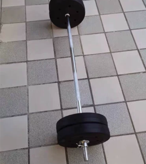 100kg 全新包邮 环保杠铃、健身男士环...