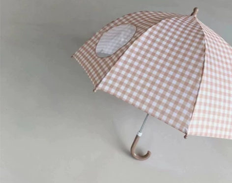 ins爆款儿童格子雨伞 感兴趣的话点“我想...