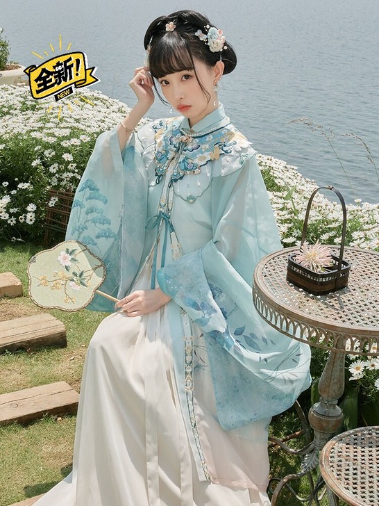 十三豆蔻蝴蝶扇明制龙母齐胸齐腰昙花一梦汉服...