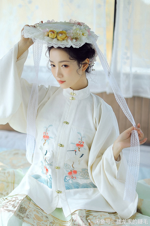 兰若庭 汉服 望水云鹤 明制 立领 补服 ...