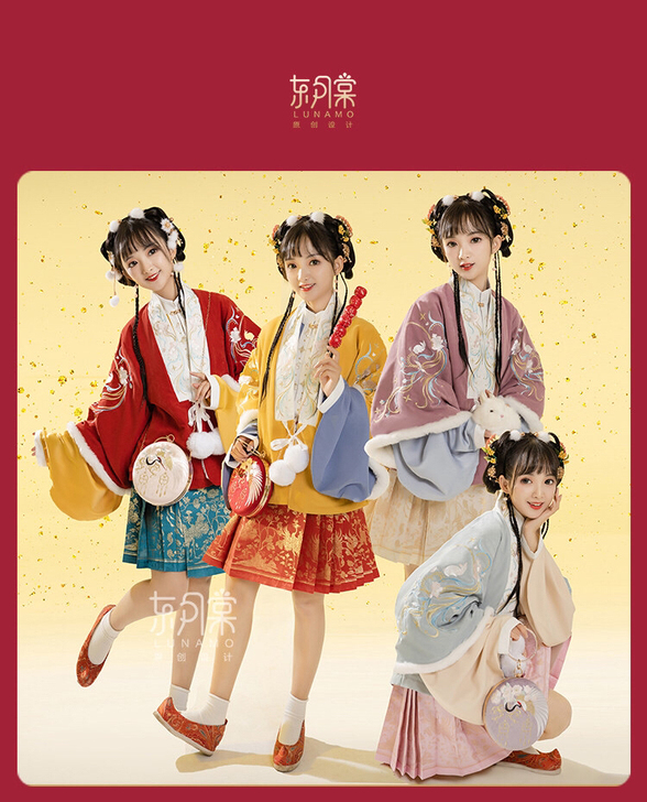 东月棠 流云兔 多色款冬装汉服汉元素女正品...