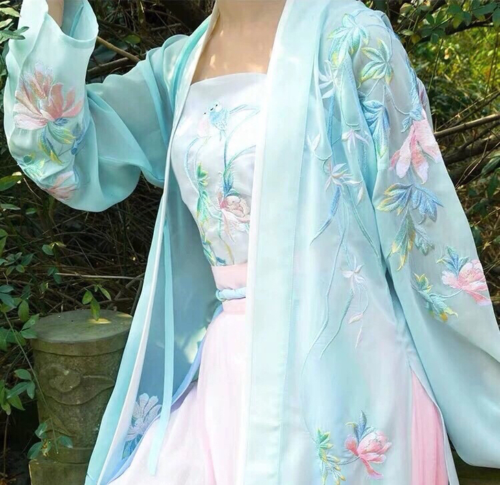 钟灵记小乔 长褙子 下裙 女装齐腰汉服 s...