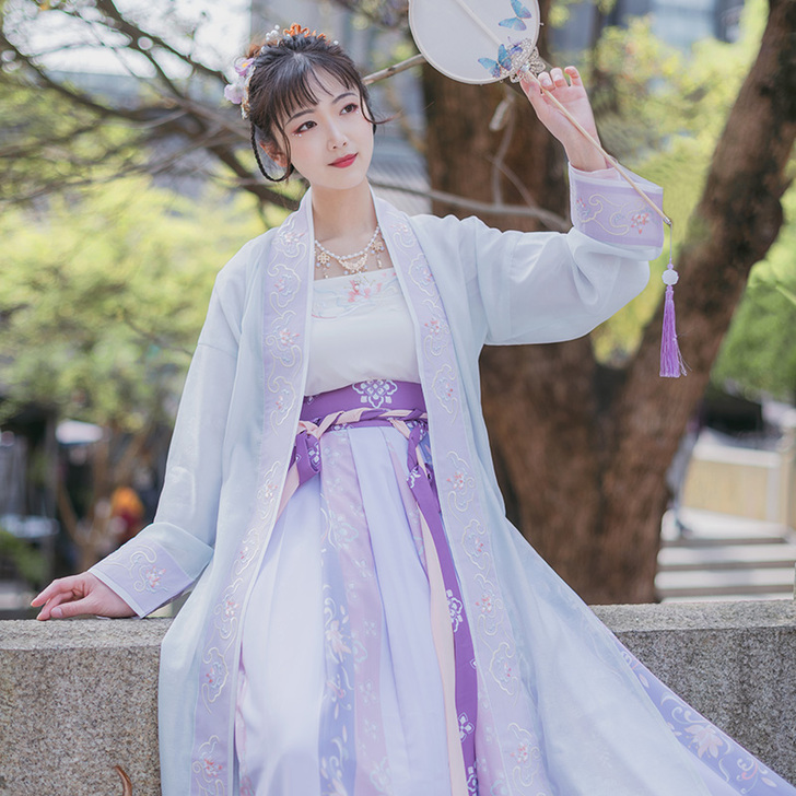 琉香丨如梦霓裳原创宋制汉服女双层对襟绣花长...