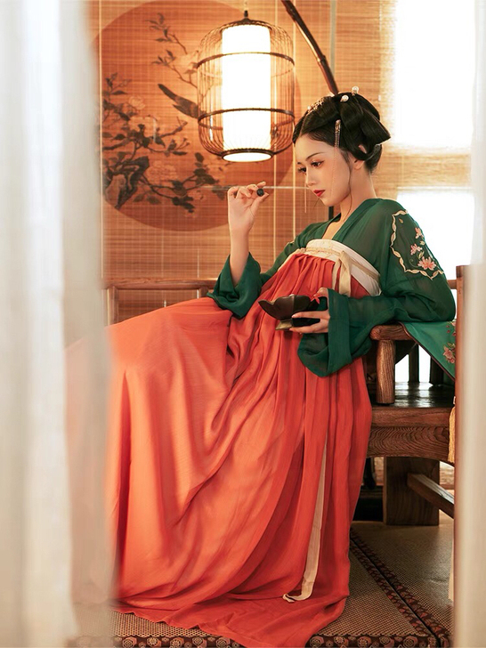 花朝记汉服 齐胸襦裙盛唐风