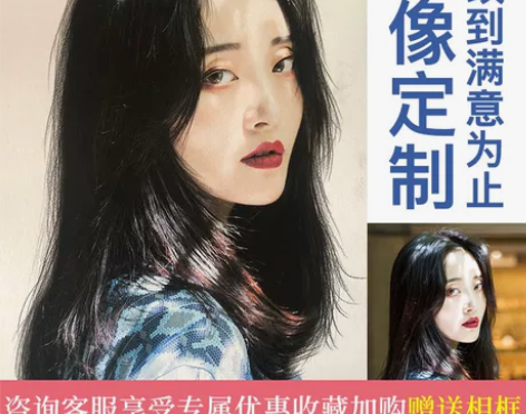 素描人物手绘头像定制画像真人照片素描代画情侣