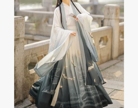 滕王阁汉服女正品原创中国风晋制齐腰襦裙夏款...