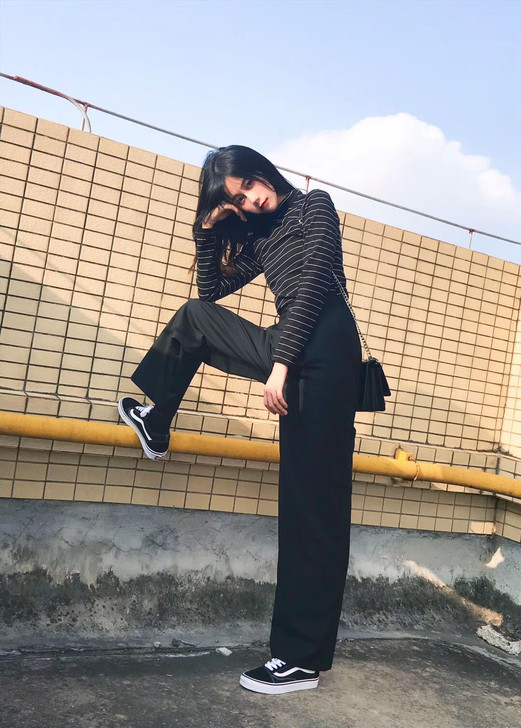 无敌好穿 黑色西装裤