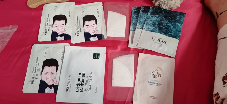 杂七杂八的面膜,十片,有两片冻干面膜,25...