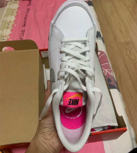十三潮代购的耐克板鞋,童鞋版本也是40码,...
