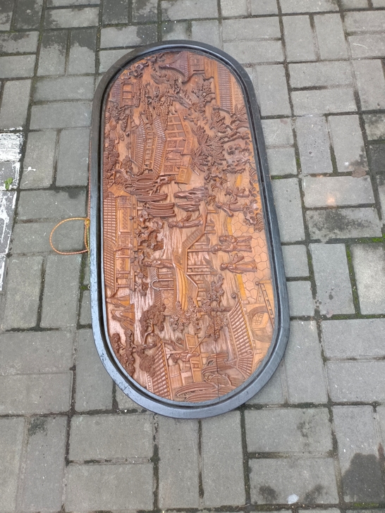 木头雕刻画
