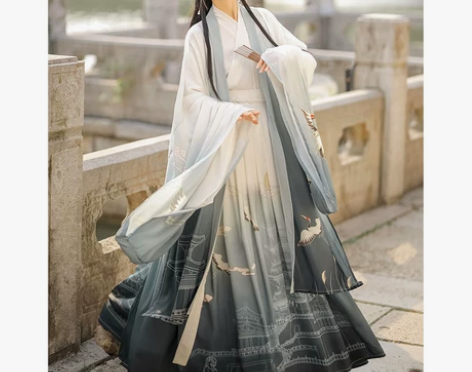 滕王阁汉服女正品原创中国风晋制齐腰襦裙魏晋...