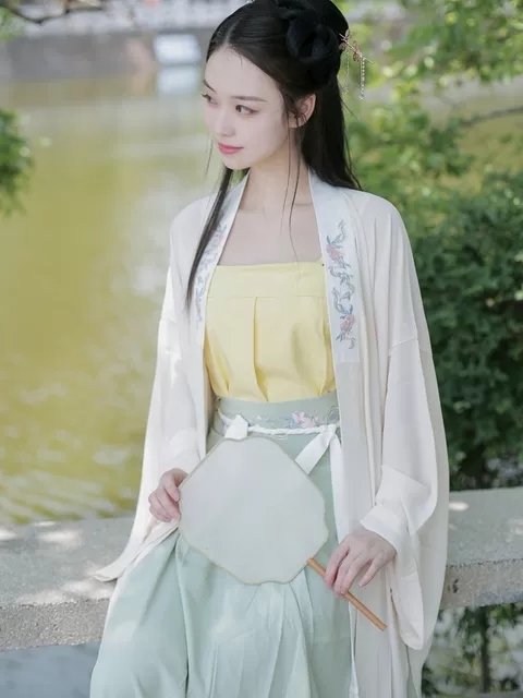 东月棠清风笺多色款宋制汉服三件套春季##a...