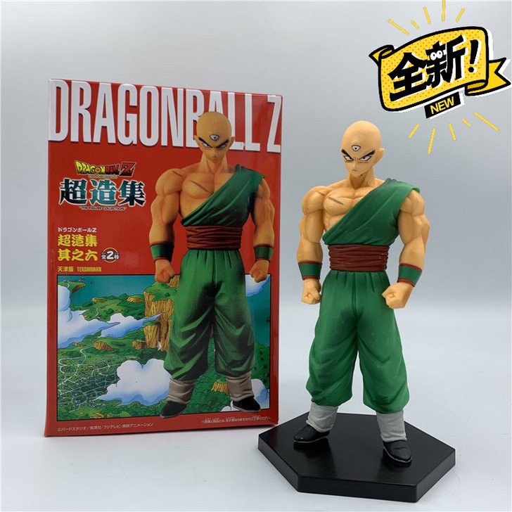 七龙珠超造集天津饭光头站姿武道服PVC手办...