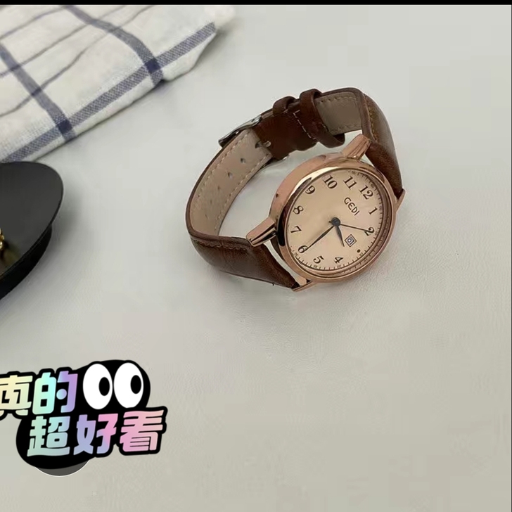【全新闲置】歌迪手表女简约气质学生防水经典...