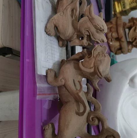厂家直销非二手貔貅摆件木雕一对低价出,长1...