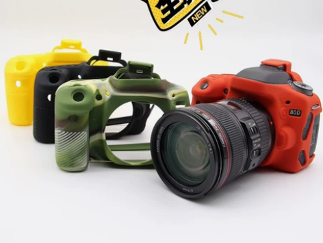 适用于 佳能 EOS 80D单反相机硅胶套...