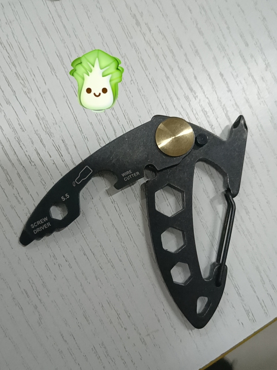 多功能登山扣开瓶器割绳扳手户外随身EDC小...