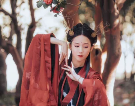 兰若庭汉服 一套 魏晋风广袖交领襦裙...
