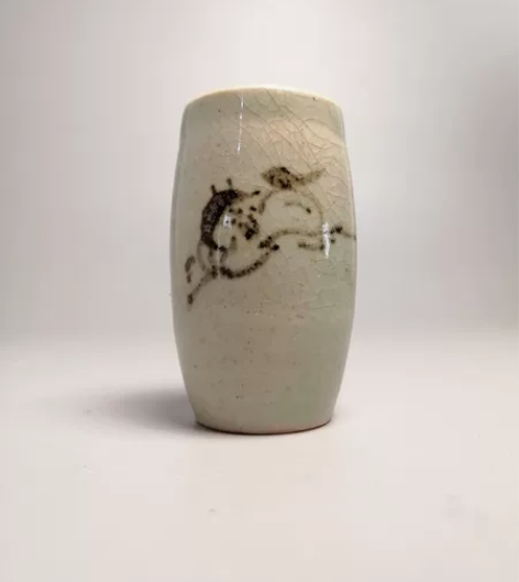 相马烧 名家带款 相德作 冰裂纹闻香杯 高...