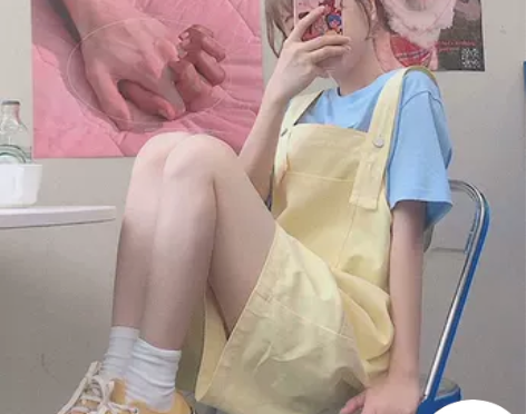 15包邮!盐系背带牛仔短裤女2021年夏季...
