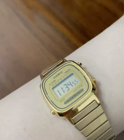 香港直邮卡西欧casio手表复古小金表小方...