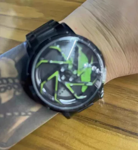轮毂手表男非机械兰博基尼时来运转五芒星概念...