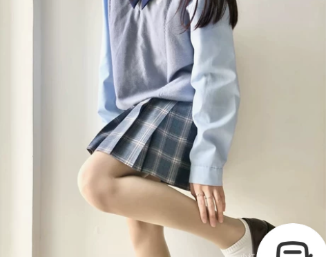 ▲燕子家紫灰格jk 尺码m45 燕子家的格...