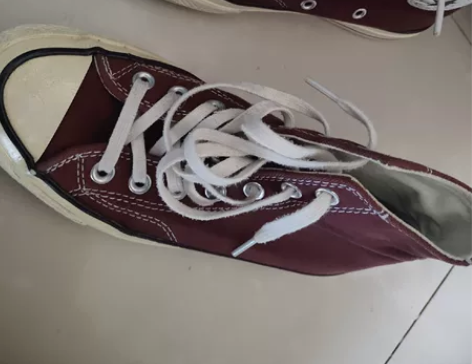 converse1970s酒红36.5鞋长...