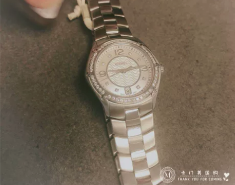 ebel玉宝银色钻石石英腕表,表盘26-2...