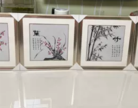 全新刺绣装饰框画，梅兰竹菊四个一组 感兴趣...