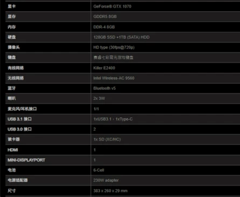 MSI微星GP63游戏本 i7-8750H...