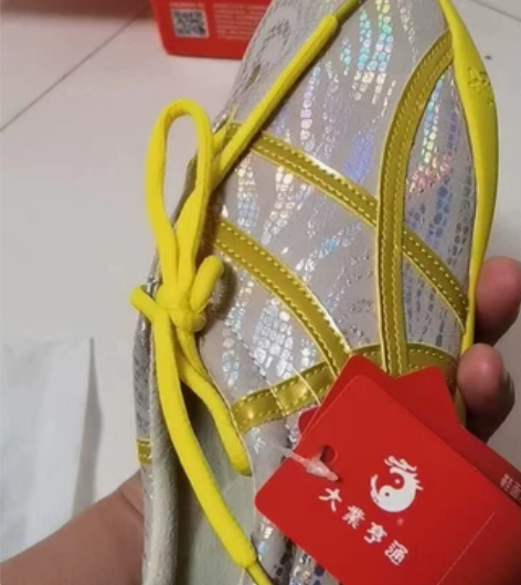 大业鎏金岁月武术鞋银色40码一双，就试穿过...