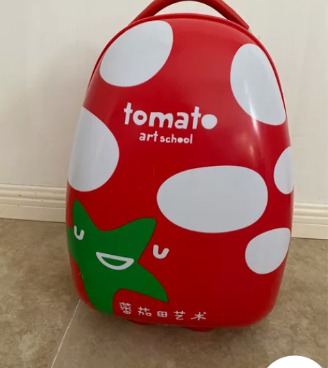 藩茄田儿童拉杆箱，送一个小书包 拉杆箱没使...