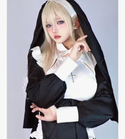 暂挂火花修女cos 暂挂！衣服全套有头饰收...
