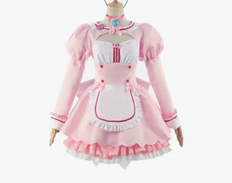 猫娘乐园巧克力香兰子女仆装cos服连衣裙c...