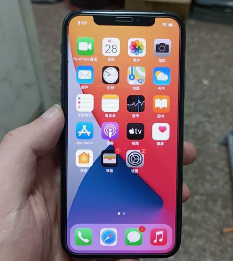 苹果iPhoneX国行64G黑色，刚换的高...