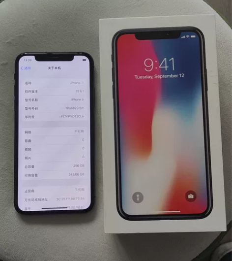 iphone x 256内存 国行 电池更...